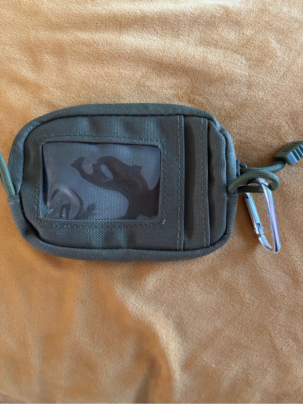 Wallet- Sporty canvas Army Green.
